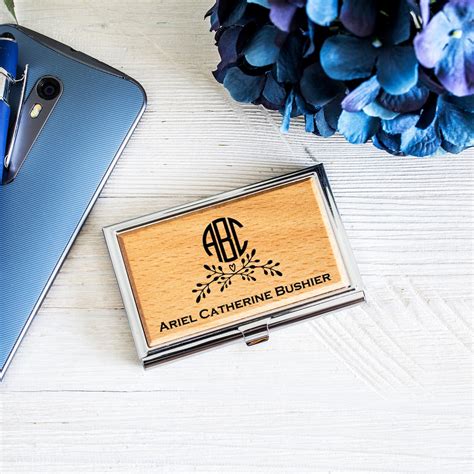 customized business card sign holder.